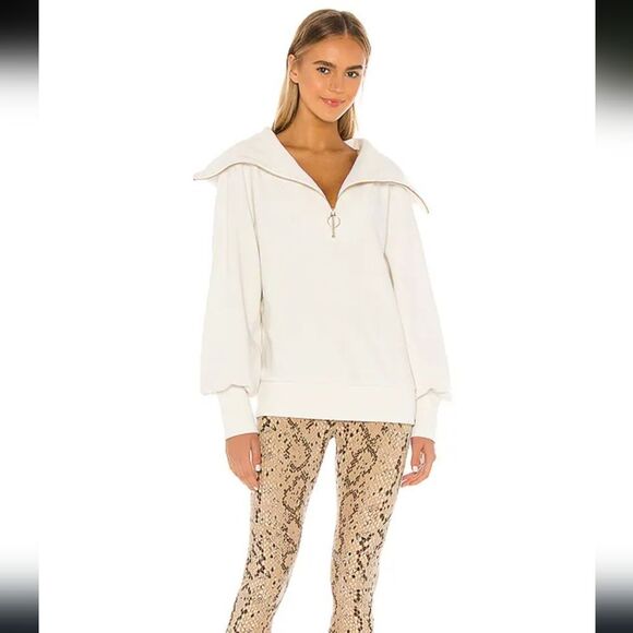 Varley Nwt Cream Vine Half Zip Sweater - Picture 13 of 14